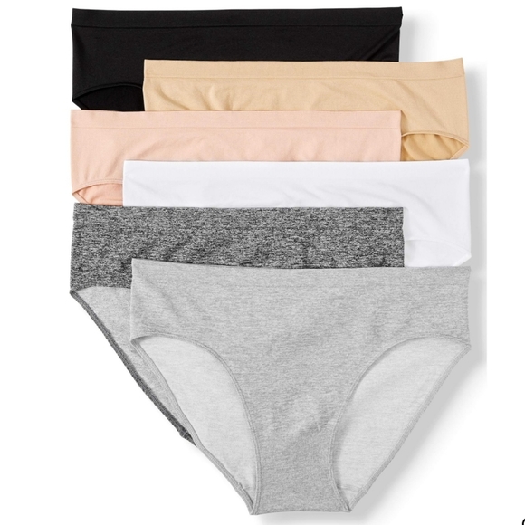 NEW 6 Pack Women's Seamless Brief Panties - Picture 6 of 11